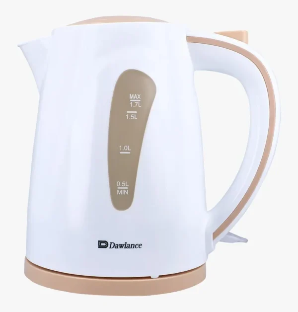 1.7L Electric Kettle with Auto Shut-Off – Fast Boil White Beige