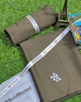 Men Cotton Plain Suit – Unstitched Eid & Office Wear