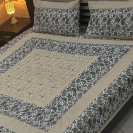 3D Blue Floral Blanket – Premium Embossed Fleece for Double Bed