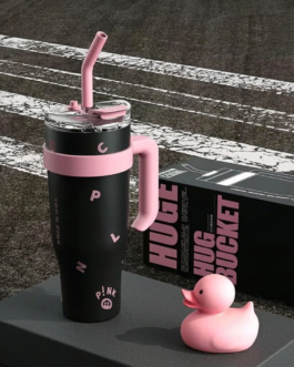 40 OZ Tumbler with Handle | 34H Cold Insulated Travel Mug