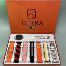 7 in 1 Smartwatch | Multicolor Strap Bundle Kit