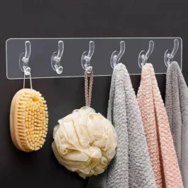 Stylish Wall Hooks for Bathroom Organization White Acrylic