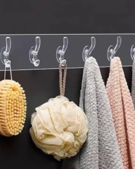 Stylish Wall Hooks for Bathroom Organization White Acrylic