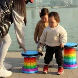 Rainbow Foldable Foot Stool for Kids Potty Training