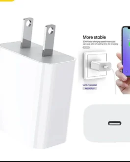 Compact 25W Adapter | Fast White Wall Charger