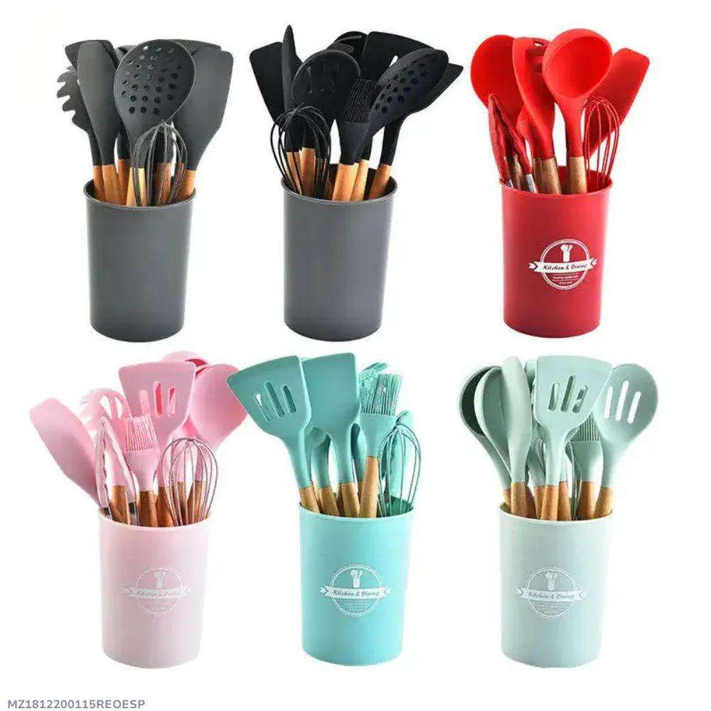 Premium Cooking Utensils Set | 12-Piece Non-Stick Silicone - Image 2