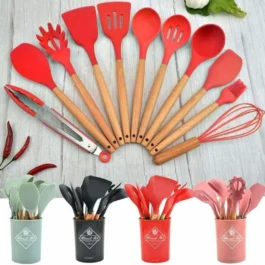 Premium Cooking Utensils Set | 12-Piece Non-Stick Silicone