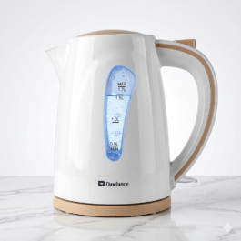 Electric Kettle White Beige 1.7L | Fast Boil Auto Shut Off