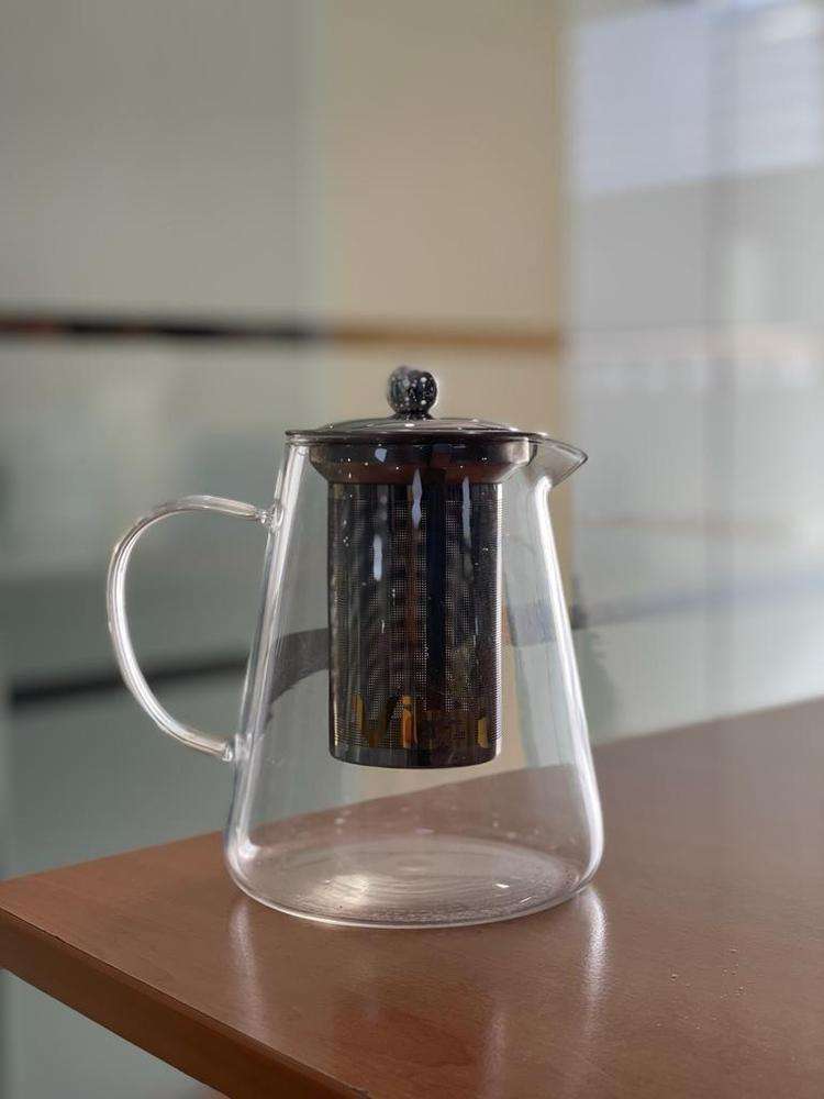 950ml Glass Tea Pot | Stainless Steel Infuser & Heat Resistant - Image 3
