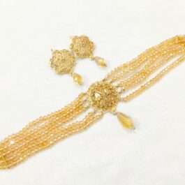 Gold Plated Choker Set for Bridal Wear | Wedding Jewelry