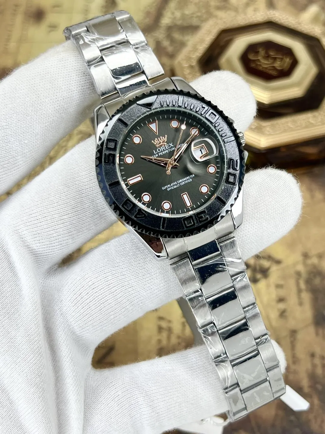 Men's Modern Stylish Watch with Date Working - Random Multicolor Dial - With Box Art# M247 -Lox.Dt9001000no.500k-WB-00042 - Image 4