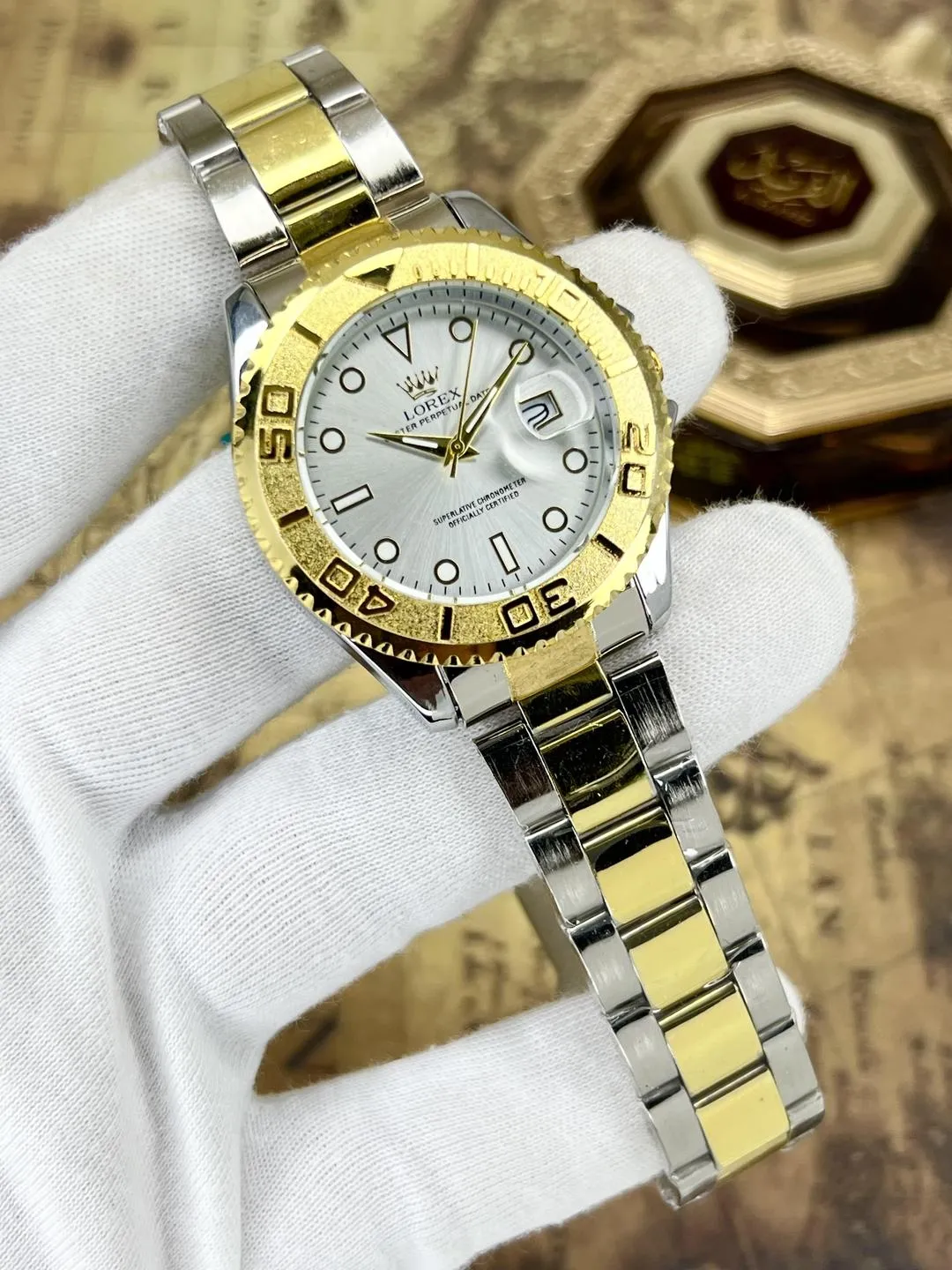 Men's Modern Stylish Watch with Date Working - Random Multicolor Dial - With Box Art# M247 -Lox.Dt9001000no.500k-WB-00042 - Image 5