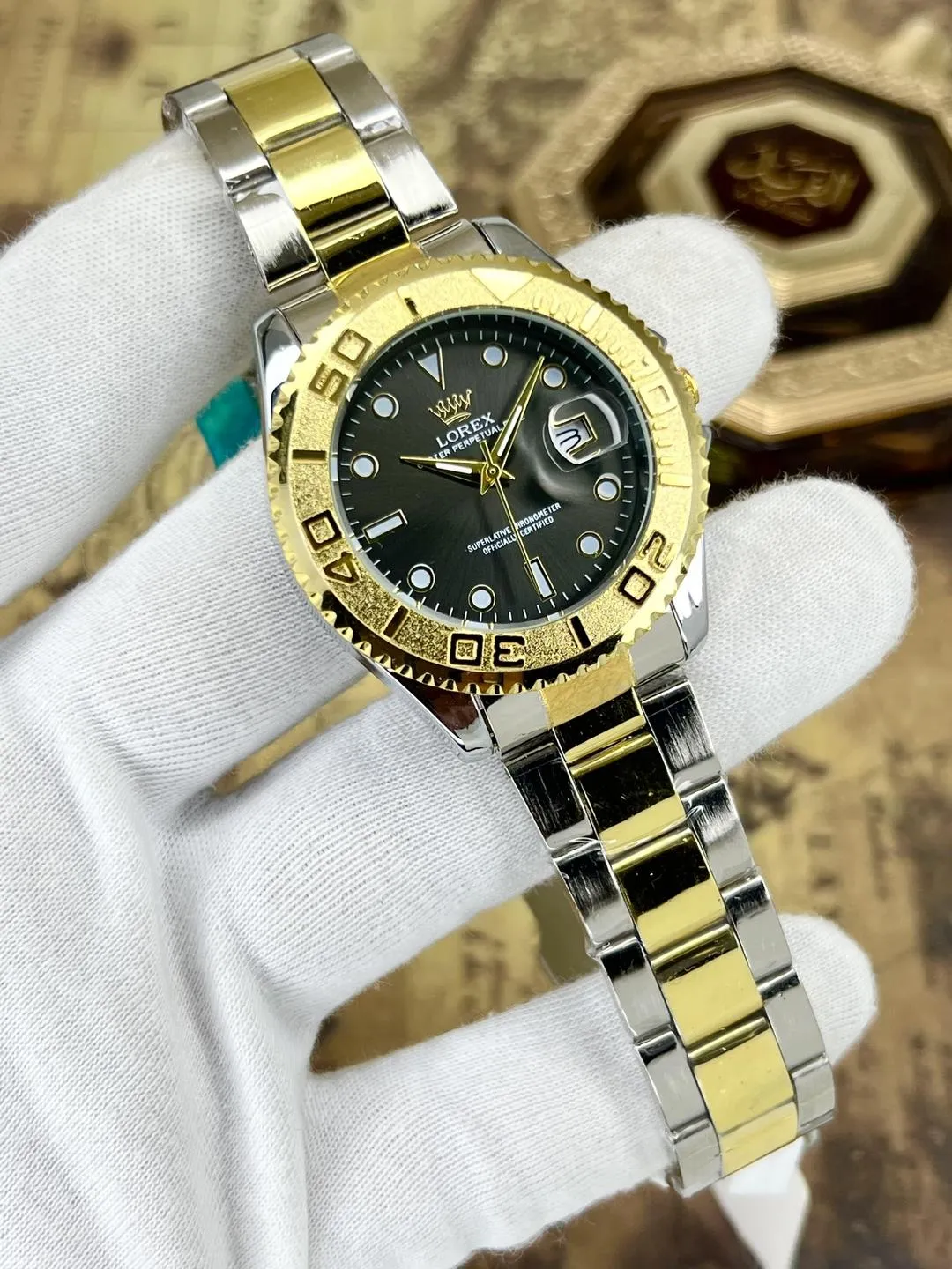 Men's Modern Stylish Watch with Date Working - Random Multicolor Dial - With Box Art# M247 -Lox.Dt9001000no.500k-WB-00042 - Image 8