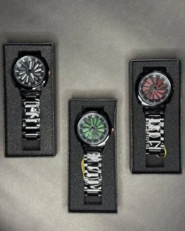 Stainless Steel Spinning Watch Multicolor Boxed