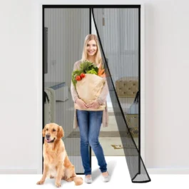 Magic Mesh Magnetic Screen Door Black 80×36″
