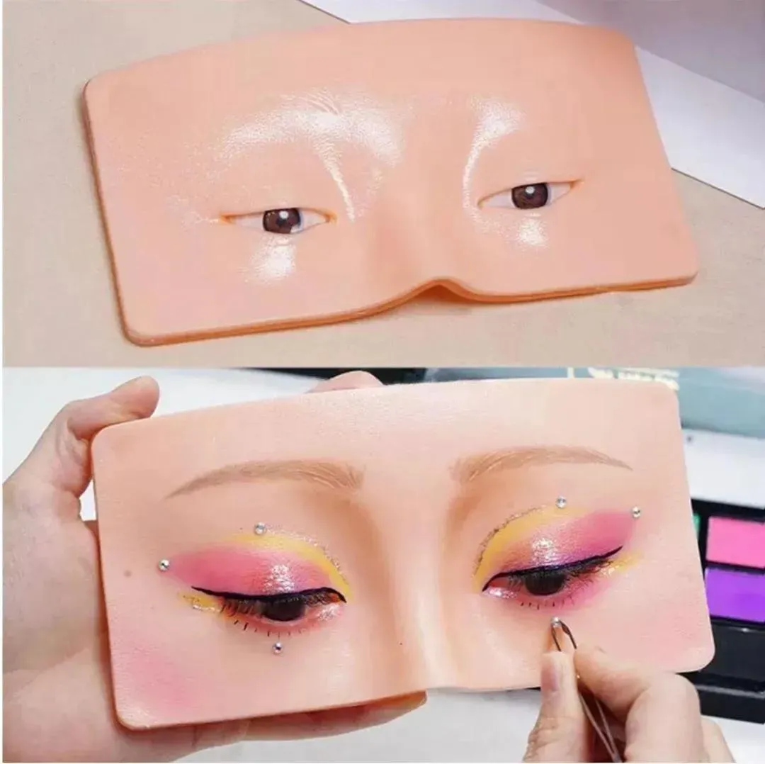Reusable Silicone Makeup Practice Board for Eye Makeup Training – Professional Training Tool