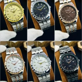 Men’s Multicolor Chain Strap Watch 10mm Round