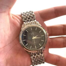 Men’s Stainless Steel Analog Watch with Skin Friendly Strap
