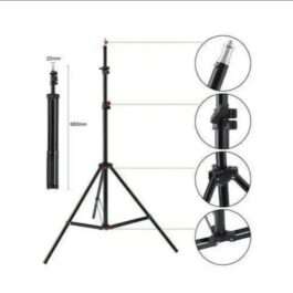 Portable Stainless Steel Tripod – Compact Black Camera Stand