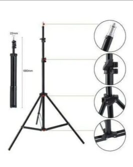 Portable Stainless Steel Tripod – Compact Black Camera Stand