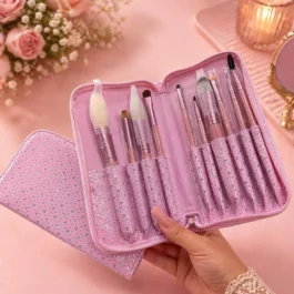 10 Pcs Purple Makeup Brushes Set – Professional & Beginner Makeup Brush Kit