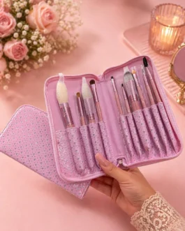 10 Pcs Purple Makeup Brushes Set – Professional & Beginner Makeup Brush Kit