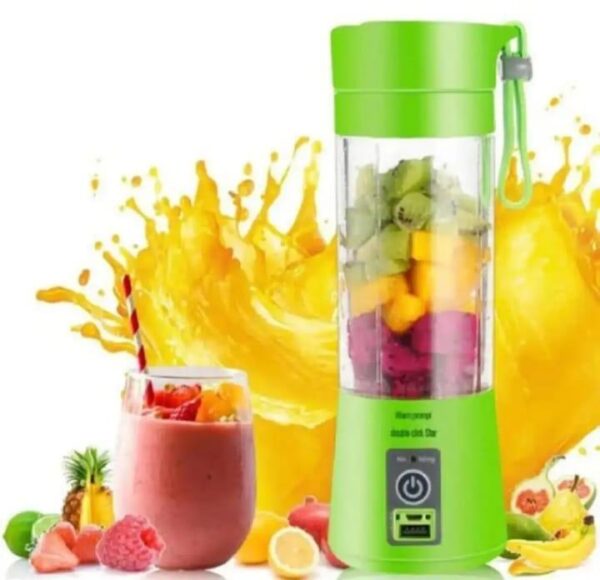Rechargeable Green Electric Juicer Blender for Home & Travel