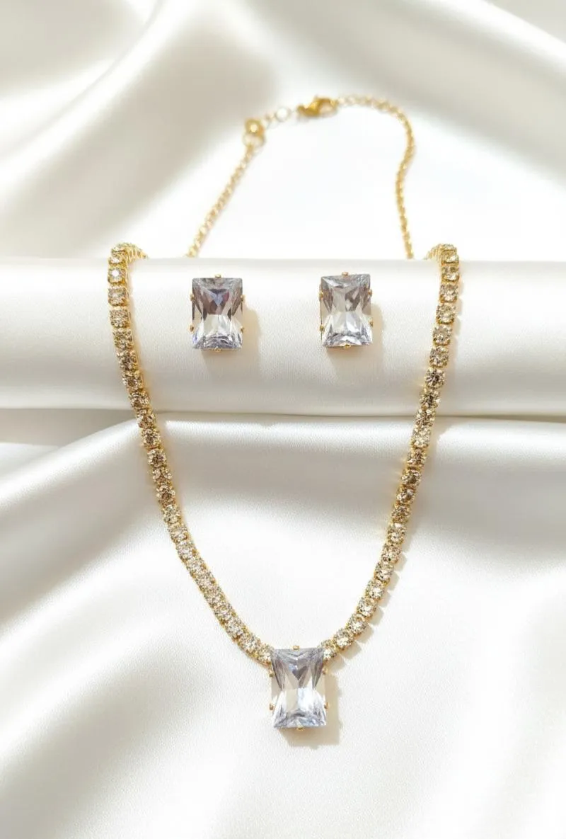 Red Gemstone Pendant Set for Weddings & Festivals - Image 2
