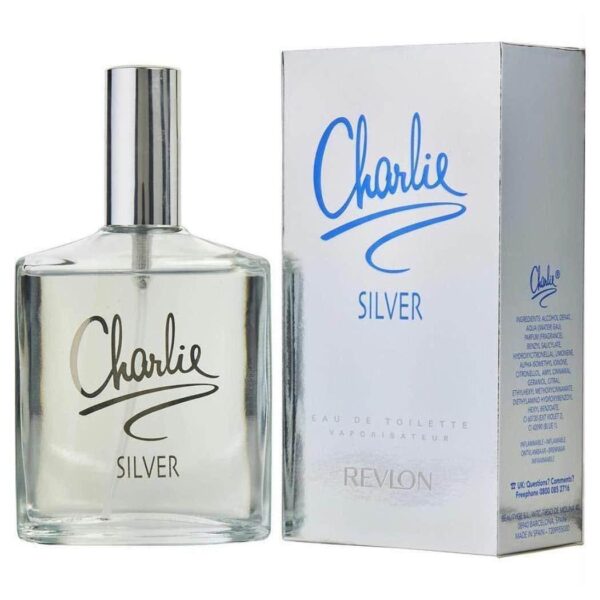 Revlon Charlie Silver Eau de Toilette 100ml Unisex Perfume | Long Lasting Floral Fresh Fragrance for Men & Women