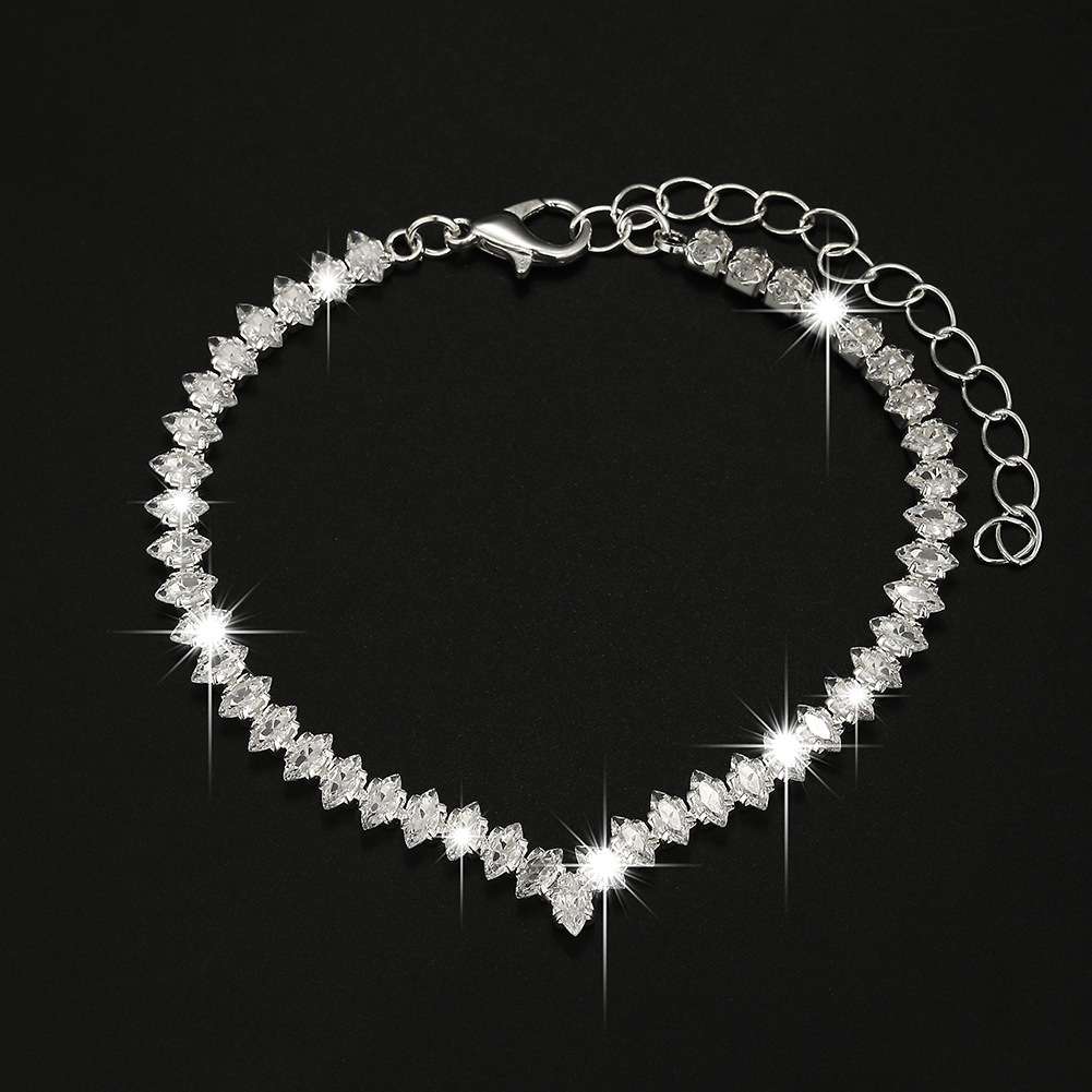 Rhinestone Bridal Jewelry Set in Pakistan | 3-Piece Set - Image 3