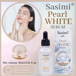 Sasimi Pearl White Serum 30ml – Skin Brightening & Hydrating Glow Serum