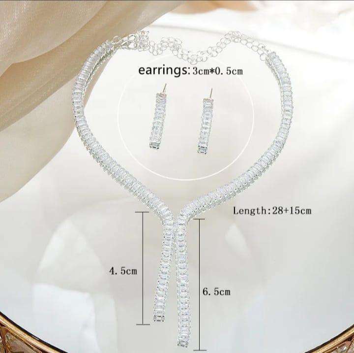 Silver Plated Necklace Set for Women in Pakistan - Image 2