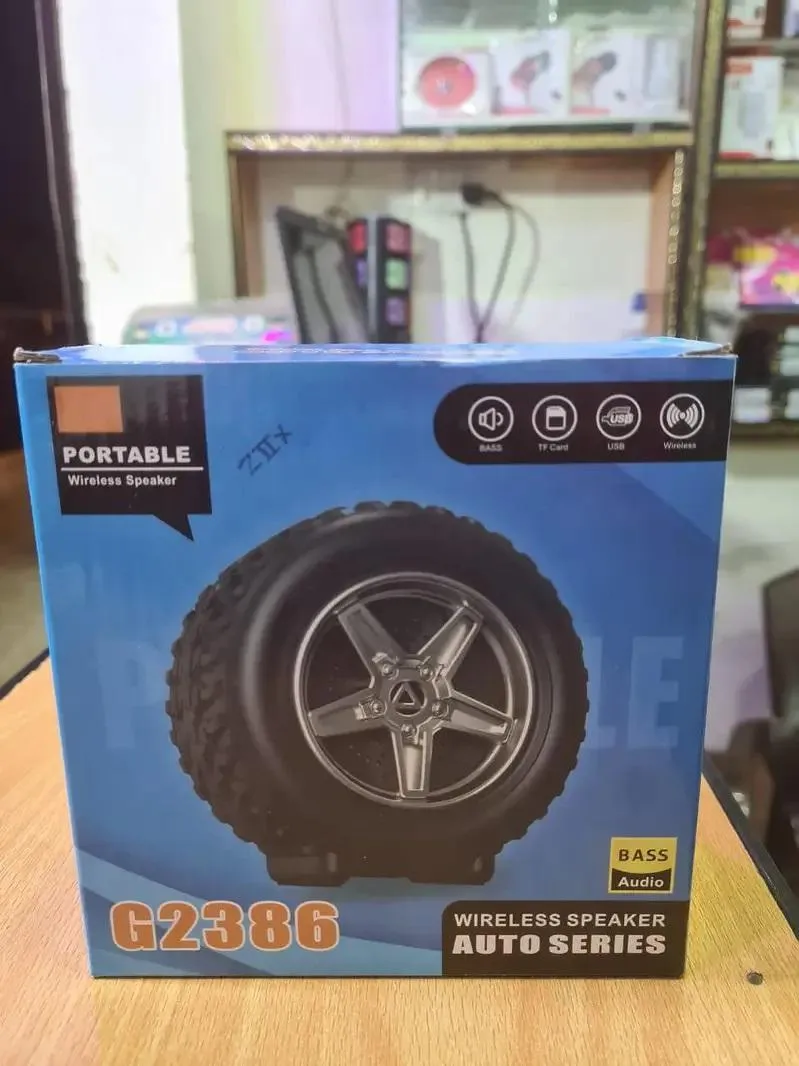 Tire Design Speaker | G2386 Portable Bass Audio - Image 2