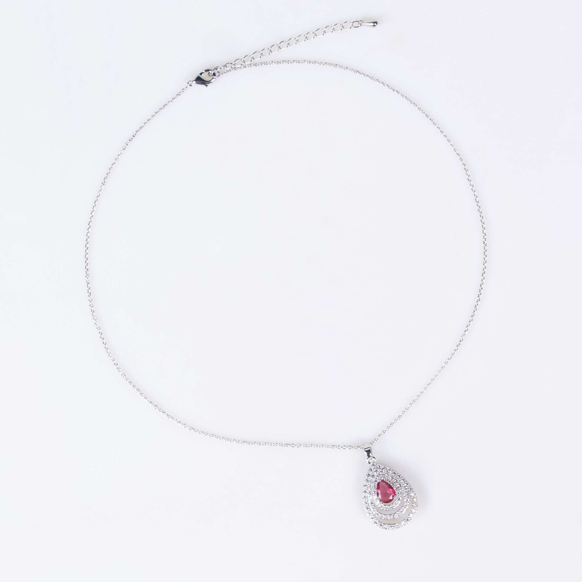 Water Drop Earrings Necklace Set for Women | Multi-Layer Jewelry - Image 4