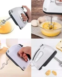 White 3-Piece ABS Egg Beater | Manual Hand Whisk Set