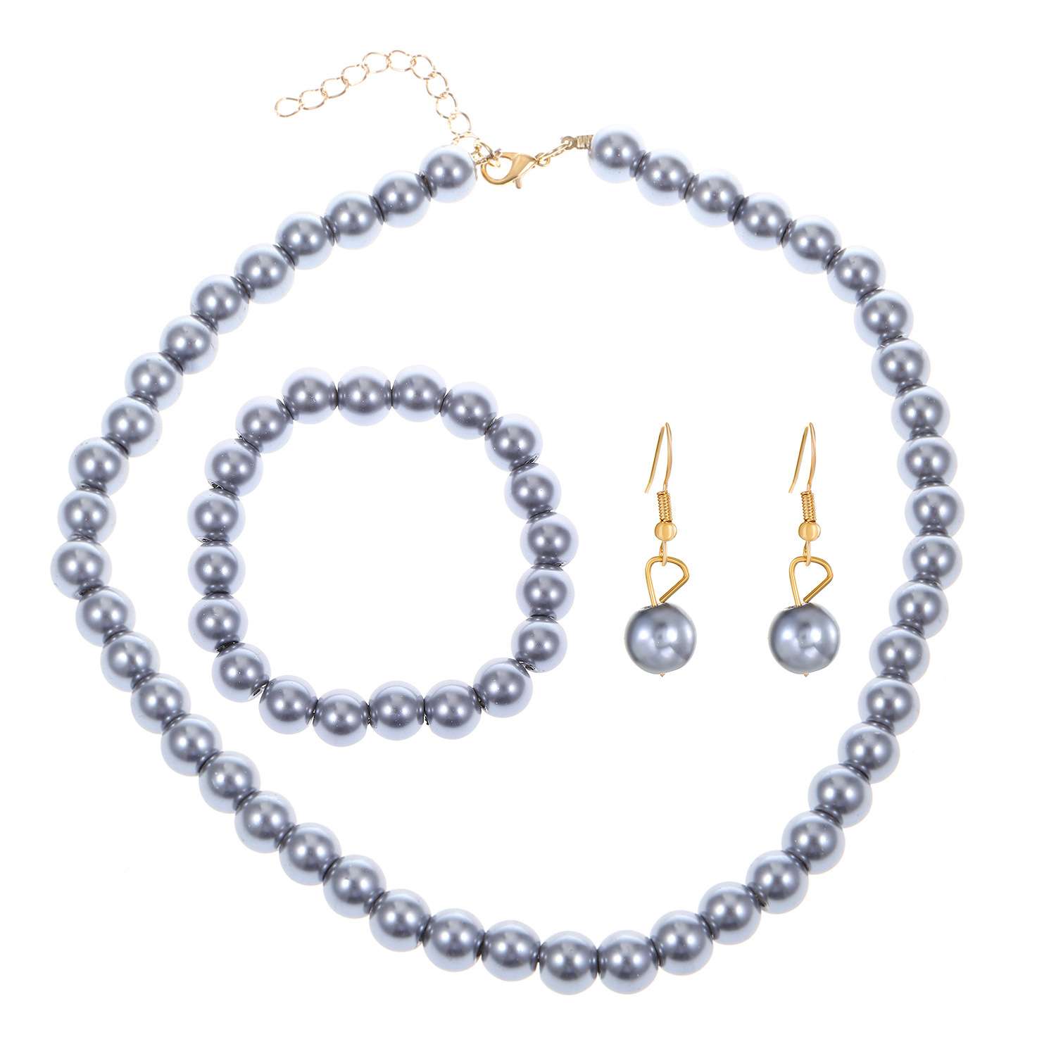 White Pearl Jewelry Set for Women in Pakistan - Image 7