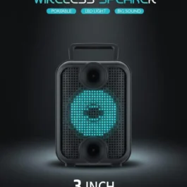 Wireless LED Voice Speaker | 3-Inch Portable Audio