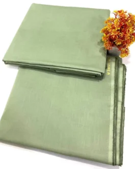 Green Soft Cotton Suit – Men’s Unstitched Summer Wear