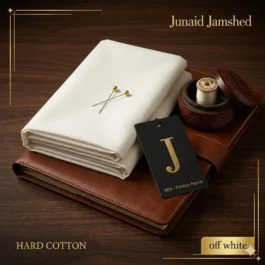 Hard Cotton Suit Off White – Men’s Unstitched Summer Fabric