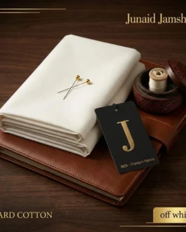 Hard Cotton Suit Off White – Men’s Unstitched Summer Fabric