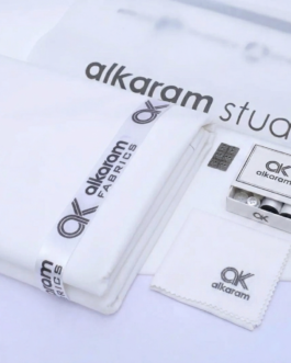 Men Cotton Suit Off-White – Unstitched Summer Wear for Men