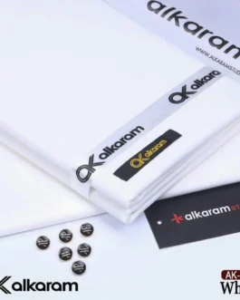 Unstitched Cotton Suit White – Men’s Eid & Ramadan Wear