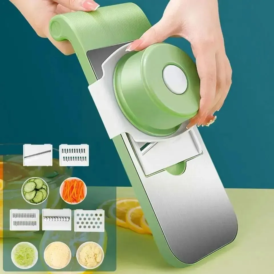 5-in-1 Vegetable Slicer | Multi-Use Kitchen Tool for Slicing & Dicing