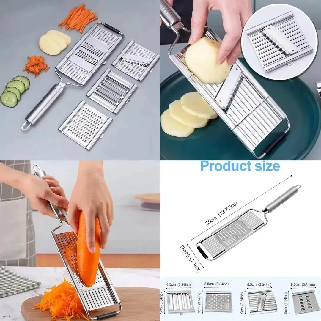 5-in-1 Vegetable Slicer | Multi-Use Kitchen Tool for Slicing & Dicing - Image 2