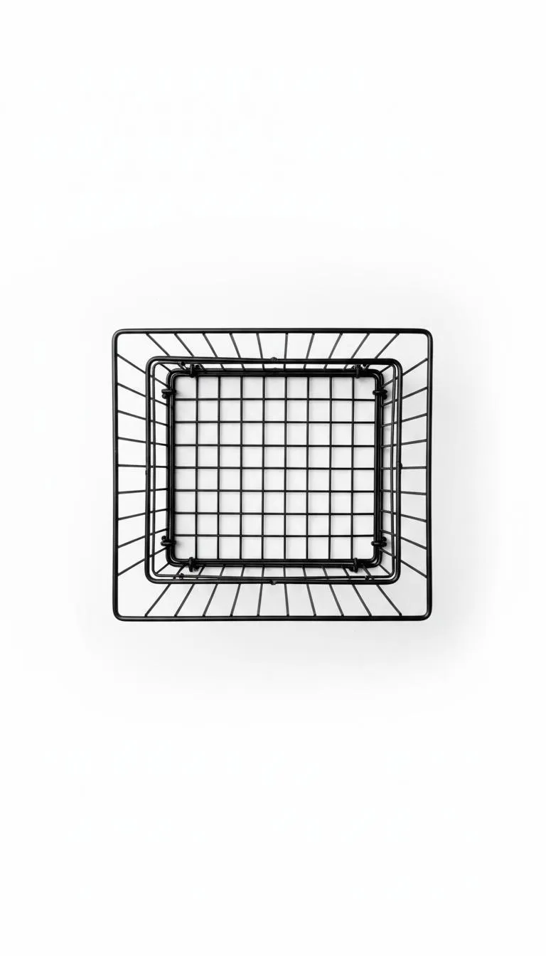2-Tier Black Stainless Steel | Modern Fruit Basket for Countertop - Image 6