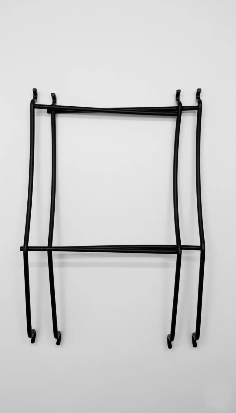 2-Tier Black Stainless Steel | Modern Fruit Basket for Countertop - Image 4