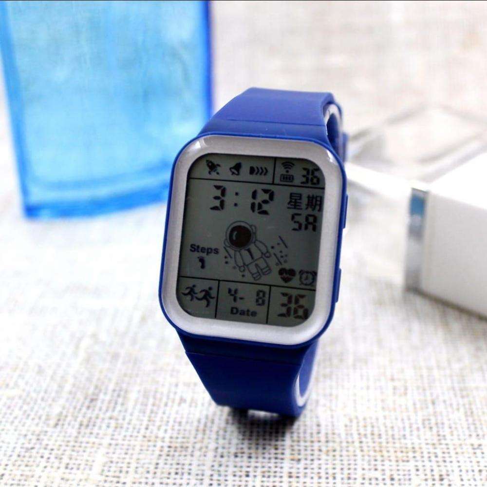 Blue Sports LED Smart Watch with Water Resistance and Calendar - Image 2