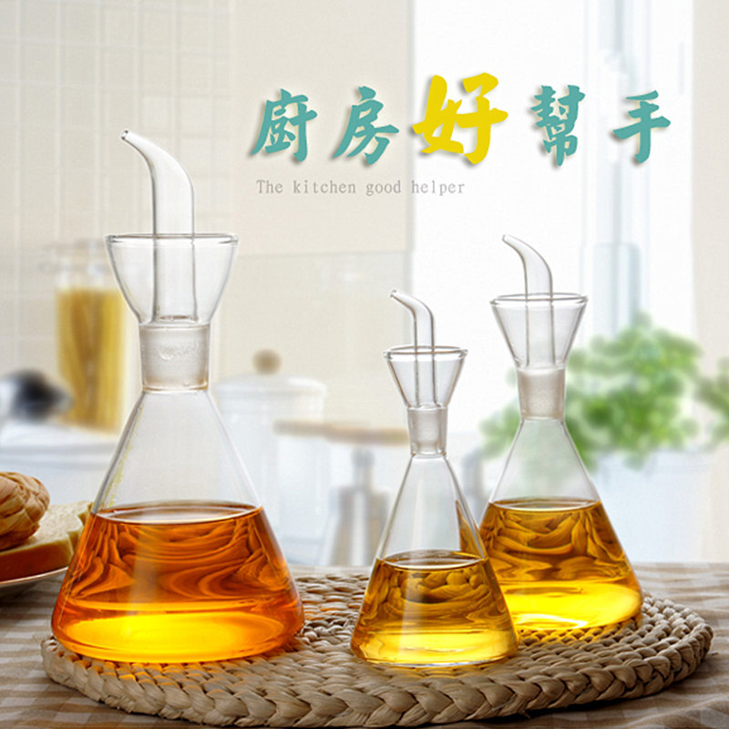Borosilicate Glass Oil Dispenser Bottle Modern Design - Image 3