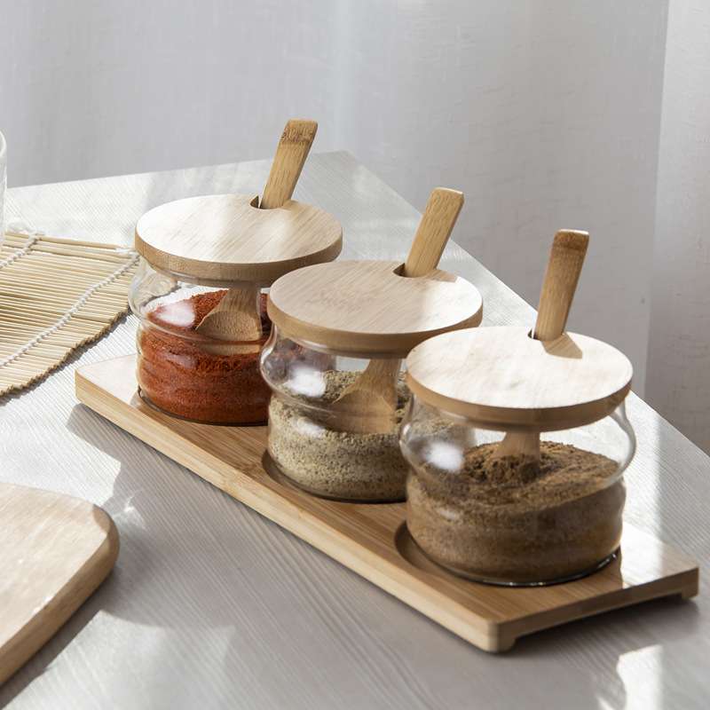 High Borosilicate Glass Seasoning Box 4 Pcs - Image 4