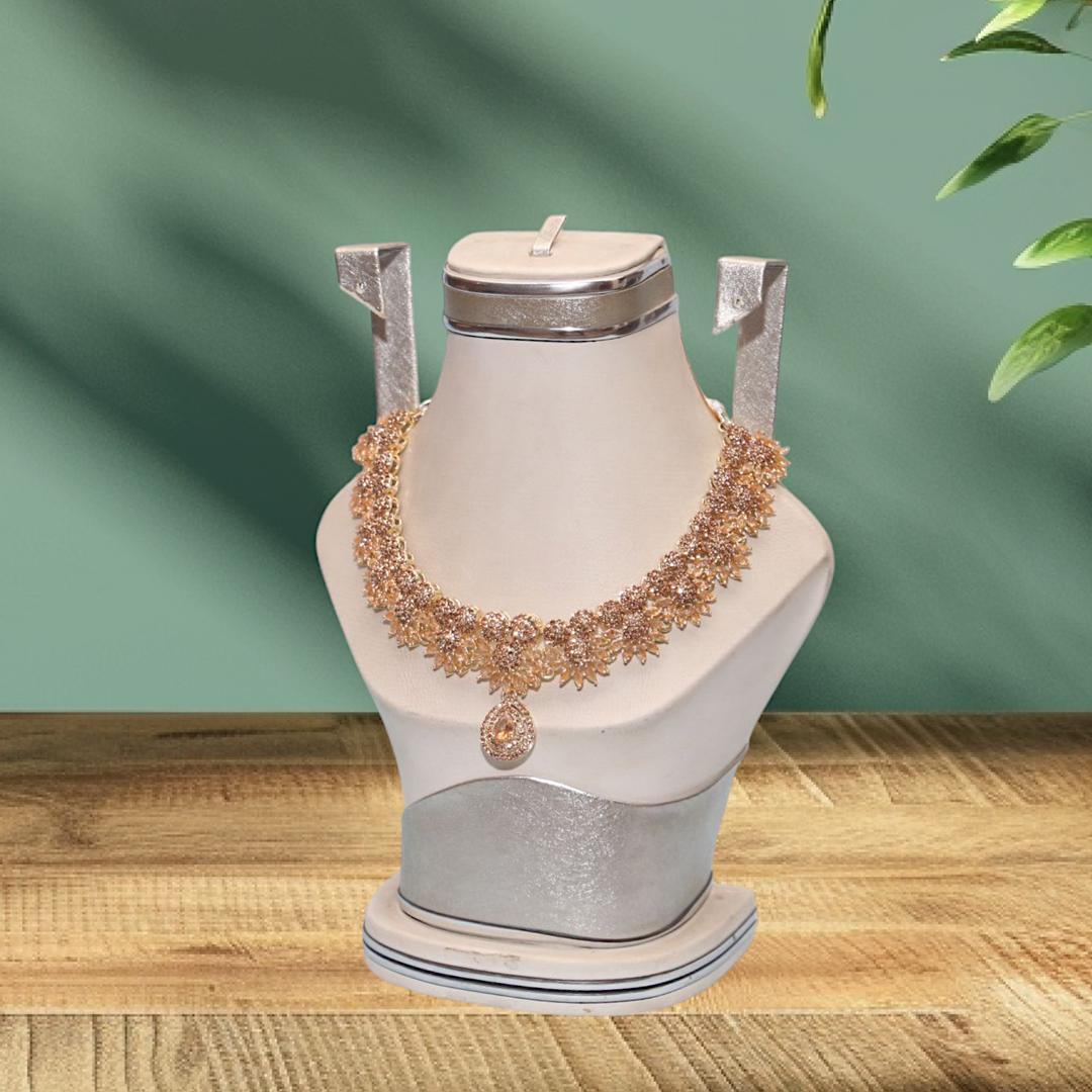 Bridal Necklace Set for Women in Pakistan | Gold Plated - Image 2
